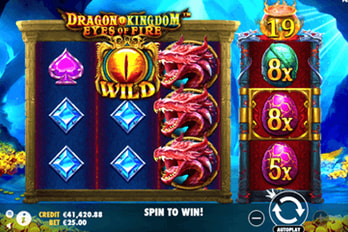 Dragon Kingdom Eyes of Fire Slot Game Screenshot Image
