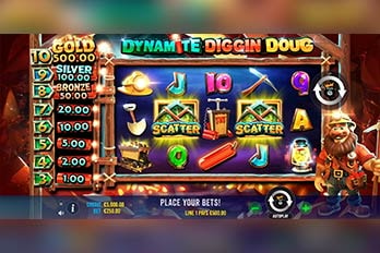 Dynamite Diggin Doug Slot Game Screenshot Image