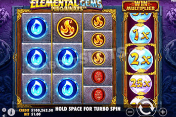 Elemental Gems Megaways Slot Game Screenshot Image