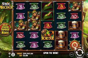 Fire Archer Slot Game Screenshot Image
