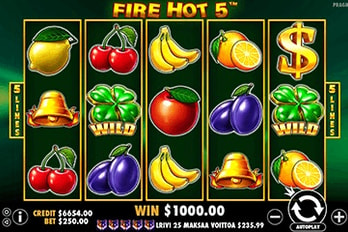 Fire Hot 5 Slot Game Screenshot Image