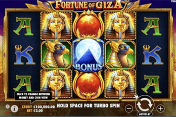 Fortune Of Giza Slot Game Screenshot Image