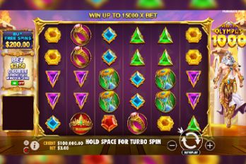 Gates of Olympus 1000 Slot Game Screenshot Image