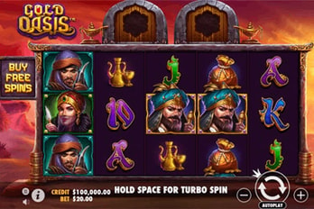 Gold Oasis Slot Game Screenshot Image