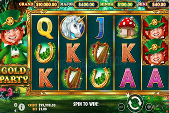 Gold Party Slot Game Screenshot Image
