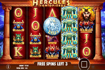 Hercules Son of Zeus Slot Game Screenshot Image