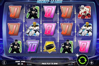 Hockey League Slot Game Screenshot Image