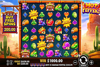 Hot Pepper Slot Game Screenshot Image