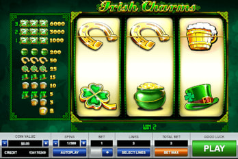 Irish Charms Slot Game Screenshot Image