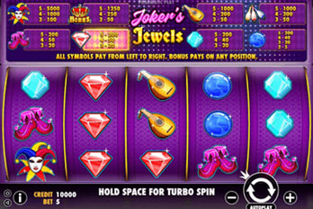 Joker's Jewels Slot Game Screenshot Image