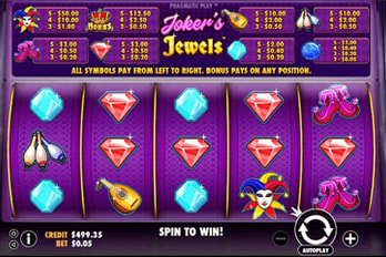 Joker's Jewels Dice Slot Game Screenshot Image