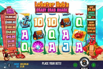Lobster Bob's Crazy Crab Shack Slot Game Screenshot Image