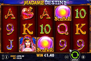 Madame Destiny Slot Game Screenshot Image