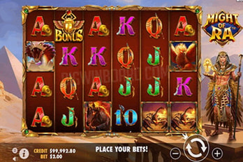 Might of Ra Slot Game Screenshot Image