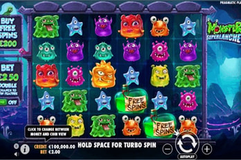 Monster Superlanche Slot Game Screenshot Image