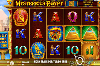 Mysterious Egypt Slot Game Screenshot Image