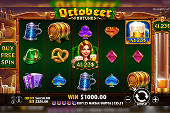Octobeer Fortunes Slot Game Screenshot Image