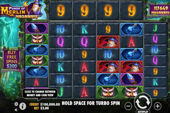 Power of Merlin Megaways Slot Game Screenshot Image