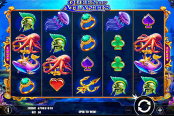 Queen of Atlantis Slot Game Screenshot Image