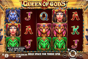 Queen Of Gods Slot Game Screenshot Image