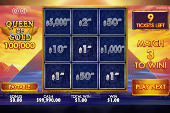 Queen of Gold 100,000 Game Screenshot Image
