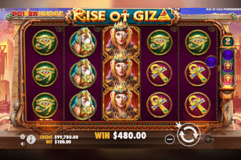 Rise of Giza PowerNudge Slot Game Screenshot Image