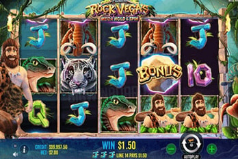 Fabulous Rock Vegas Mega Hold & Spin Slot Game Screenshot Image