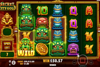 Secret City Gold Slot Game Screenshot Image