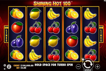 Shining Hot 100 Slot Game Screenshot Image