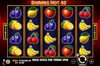 Shining Hot 40 Slot Game Screenshot Image