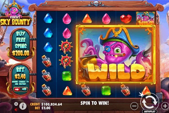 Kraken's Sky Bounty Slot Game Screenshot Image