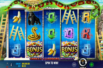 Snakes & Ladders: Megadice Slot Game Screenshot Image