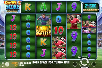 Spin and Score Megaways Slot Game Screenshot Image