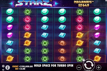 Starz Megaways Slot Game Screenshot Image