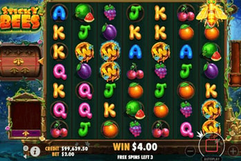 Sticky Bees Slot Game Screenshot Image