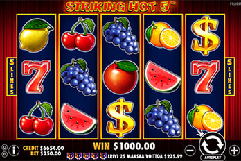 Striking Hot 5 Slot Game Screenshot Image