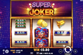 Super Joker Slot Game Screenshot Image