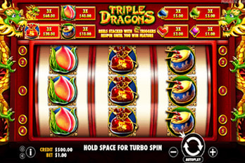 Triple Dragons Slot Game Screenshot Image