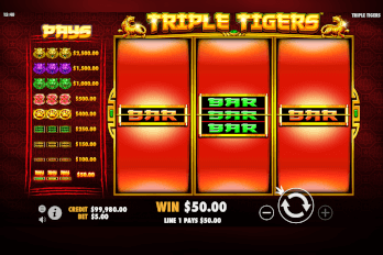 Triple Tigers Slot Game Screenshot Image