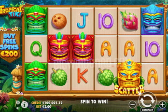 Tropical Tiki Slot Game Screenshot Image