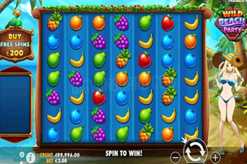 Wild Beach Party Slot Game Screenshot Image