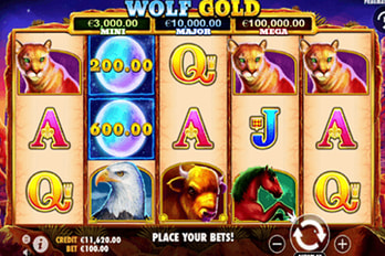 Wolf Gold Slot Game Screenshot Image