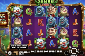 Pragmatic Play Zombie Carnival Slot Game Screenshot Image