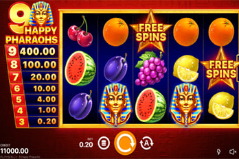 9 Happy Pharaohs Slot Game Screenshot Image