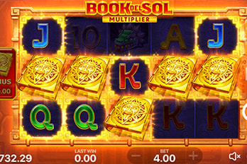 Playson Book del Sol: Multiplier Slot Game Screenshot Image