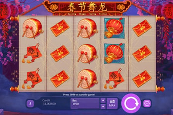 Dancing Dragon Spring Festival Slot Game Screenshot Image