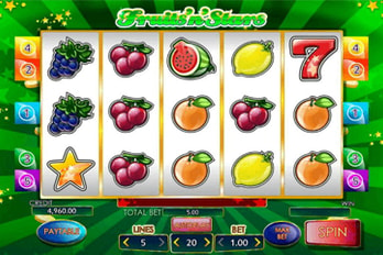 Fruits'N'Stars Slot Game Screenshot Image