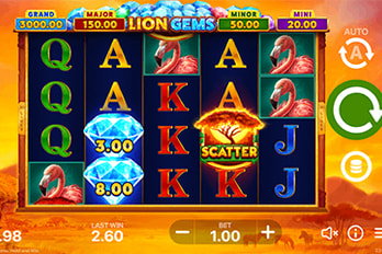 Lion Gems: Hold and Win Slot Game Screenshot Image