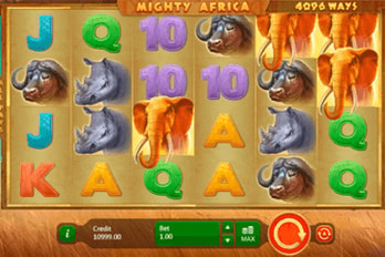 Mighty Africa: 4096 Ways Slot Game Screenshot Image