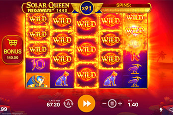 Solar Queen Megaways Slot Game Screenshot Image
